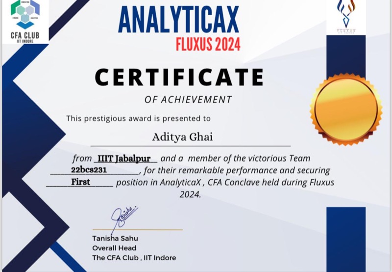 IIT Indore AnalyticaX